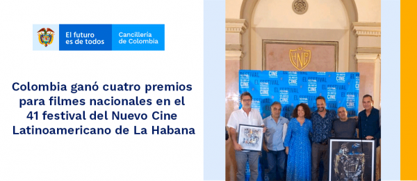 Colombia ganó en el 41 festival del Nuevo Cine Latinoamericano de La Habana
