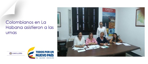 Colombianos en La Habana asistieron a las urnas 